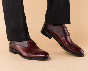Quality Handmade Genuine Leather Men Dress Shoes , Casual Leather Shoes For Wedding Or Partying wholesale