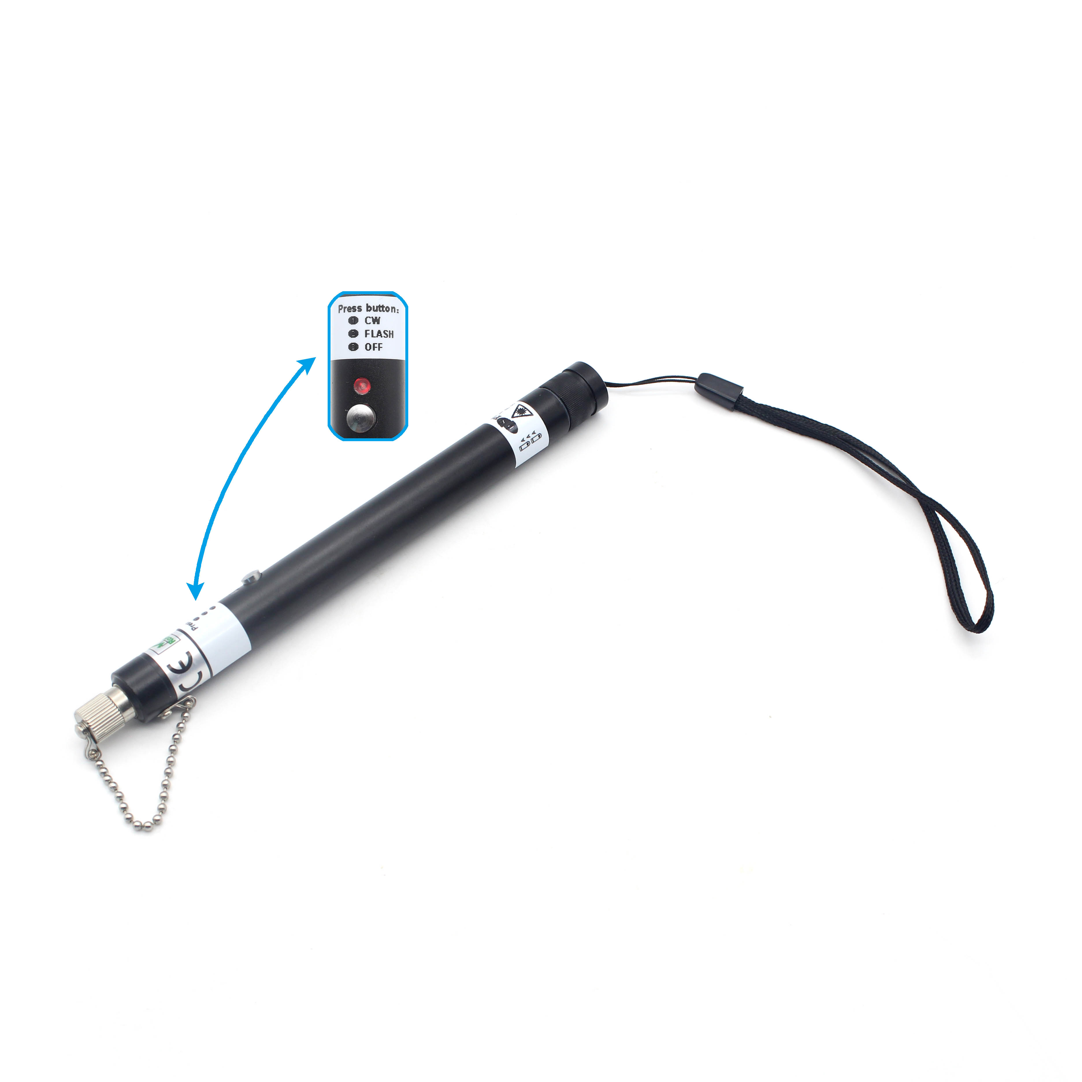 FTTH Network 650nm VFL Optical Black Laser Pen Type Fiber Optic Visual Fault Locator