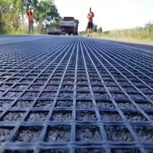 Quality Bitumen Coated Fiberglass Geotextile Geogrid For Rawilway Foundation wholesale