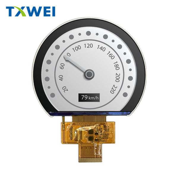 Customized 3.54-inch 640 * 800 circular high brightness two wheeled vehicle