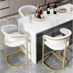 Stainless Steel Frame Flannel Bar High Stools For Kitchen