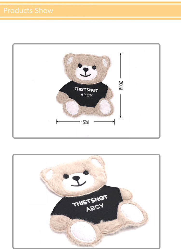 DIY Little Bear Embroidery Designs Patches Pretty For Kid'S Hipster Garment