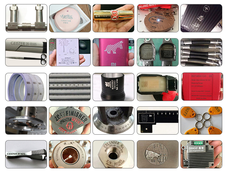 CNC Table Top Laser Marking Machine For Steel Business Cards
