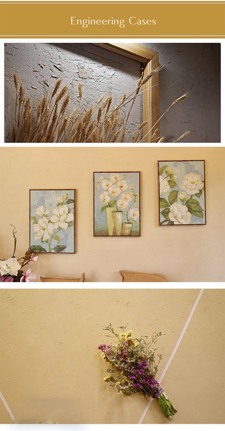Base on Color Chart Straw Mud Effect Rammed Earth Paint Wall Effect for Moisture-Proof