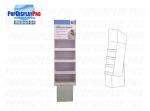 Temporary Card Cardboard Floor Displays 140gsm Disinfectant Wipes
