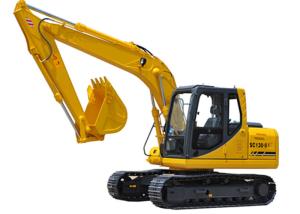 Quality Hydraulic Heavy Equipment Excavator SC130.8 With Closed Cab 82KW Cummins Diesel Engine wholesale