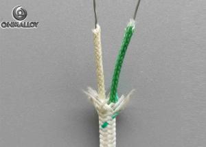 Quality Extension Thermocouple Cable Type K 20 AWG Solid Core Glass Fiber Sheath wholesale