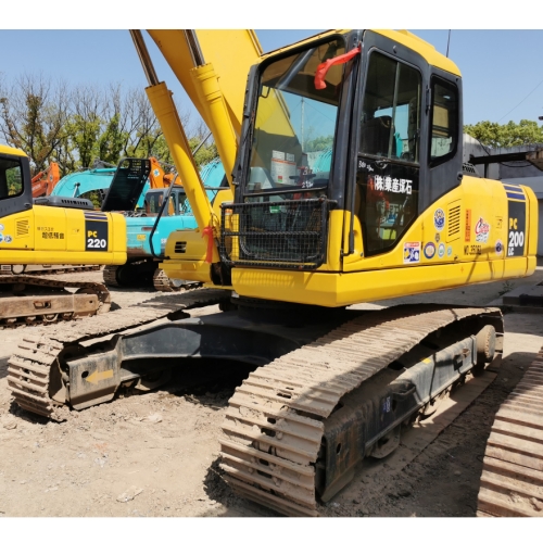 Low Working Hours Used Komatsu PC200 Excavator for Your Road Construction Projects