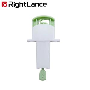 Quality 23G 0.18CM Safety Blood Lancet For Blood Sugar Testing White Green wholesale