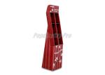 Red 8 Pockets Custom Cardboard POS Displays Eco Friendly Lightweight