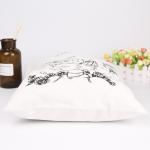 Folding Custom Drawing Cotton Printed Reusable Shopping Bags Washable