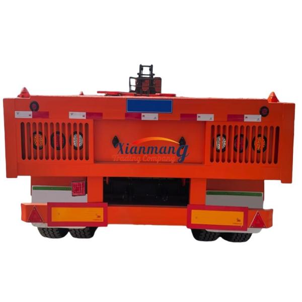 Custom 3 Axles 4 Axles 40ft 48ft 53ft 60ft Shipping Container Flatbed Semi