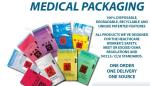 Medical packaging bags, SPECIMEN BIOHAZARD bag, LAB bags, LAB supplies, self