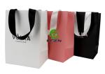 Soft Art Paper Retail Shop Bags With Twisted Handles Customized Logo / Size