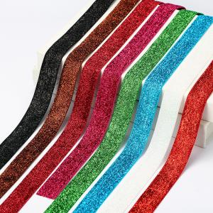 Quality 10mm-75mm Shinny Red Velvet Ribbon By The Yard Dyed Technics wholesale