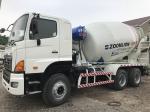 10m3 Used Concrete Mixer Truck , Ready Mix Concrete Vehicle With HINO 700