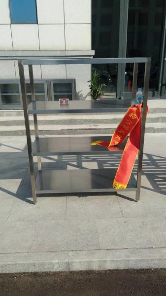 stainless steel shelf 4 levels 1600x500x1550mm assembled and the length can be