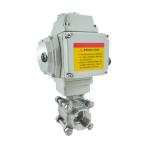 Stainless Steel Automatic Electric Actuator Motorised 3PC SS316 SS304 Ball Valve