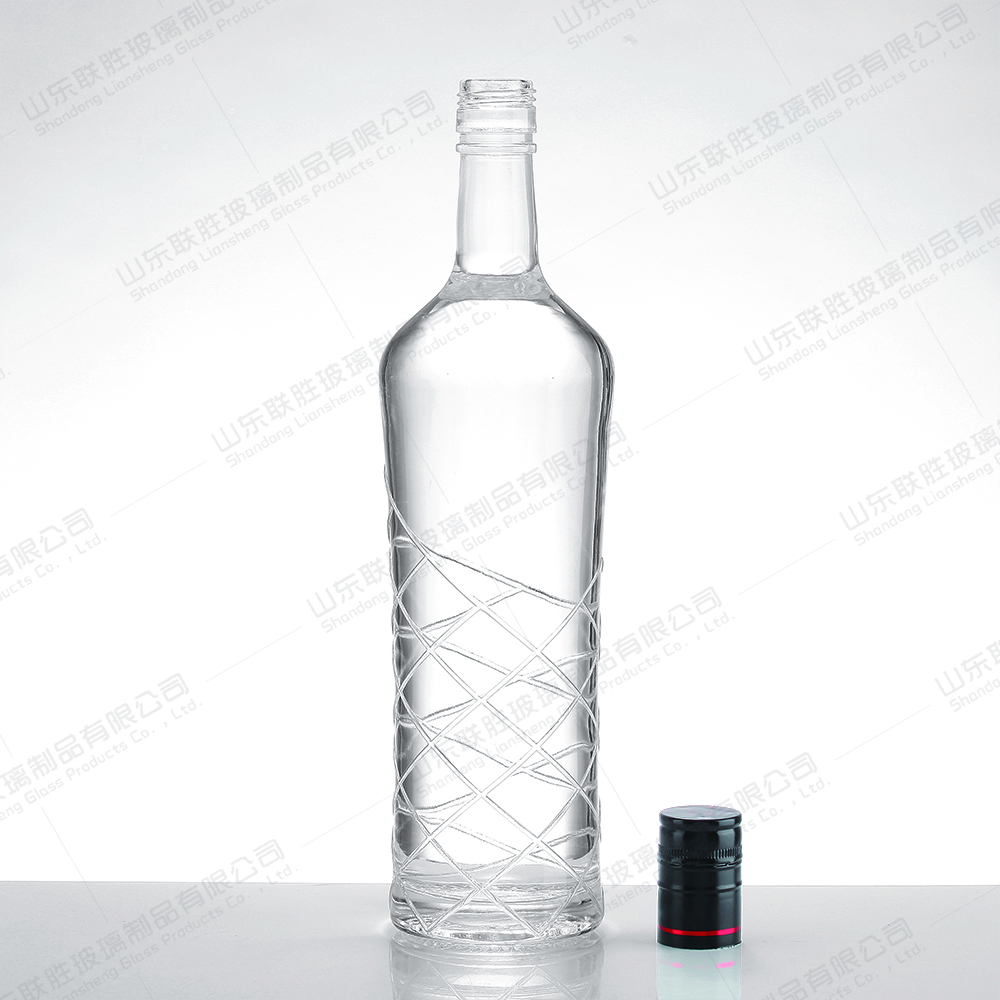 Clear Glass Bottles for Vodka Whisky Rum Gin and Liquor 500ml 700ml OEM/ODM Solutions