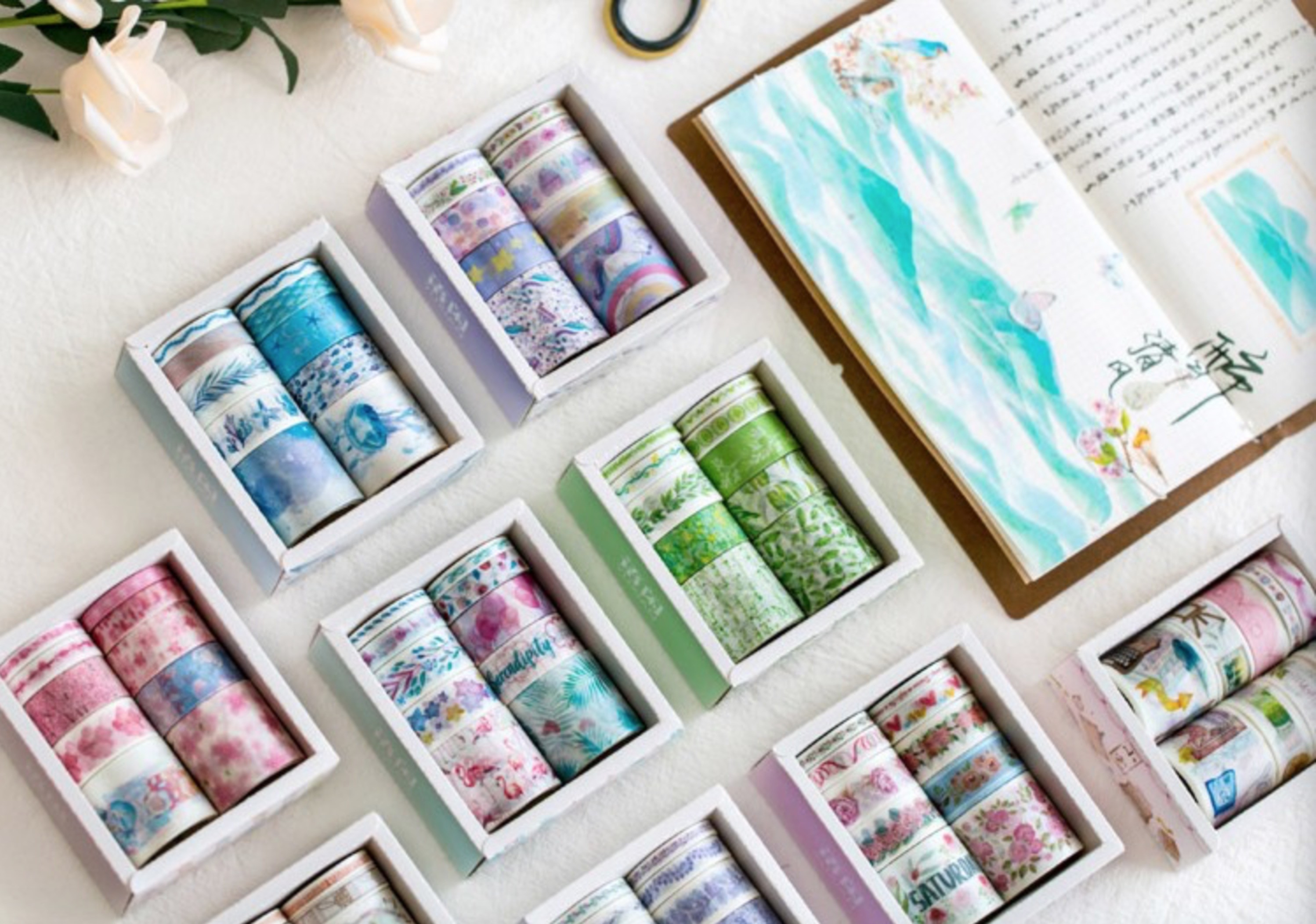2019 popular on instagram multipurpose various designs custom printed washi tape