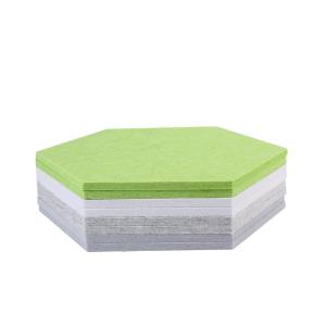 Quality Colorful Hexagon Design Polyester Fiber Acoustic Board For Wall Decoration wholesale