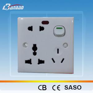Quality LK2015B 8 pin1gang functional universal Bangladesh socket wholesale