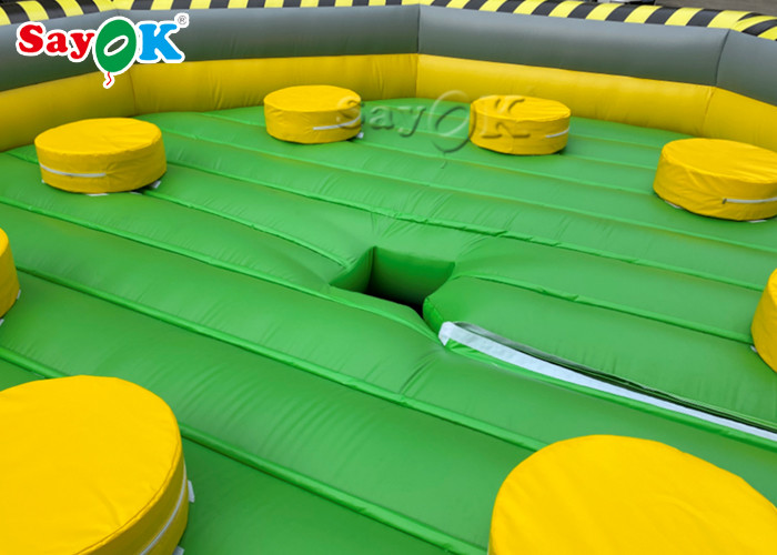 Inflatable Backyard Games 6m Crazy Inflatable Meltdown Machine Meltdown Wipeout Game For Amusement