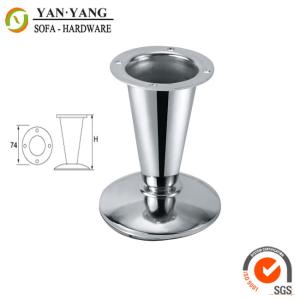 Quality 80mm high durable furniture replacement trumpet shaped metal sofa feet cabinet feet SL-216 wholesale