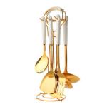 Ceramic Stainless Steel Kitchen Utensils Set Nordic Style For Cooking
