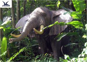 Quality Life Size Animatronic Elephant Garden Ornaments Zoo Park Decorative Statues wholesale