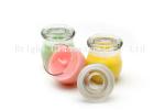 beautiful design round glass jars and lids for wholesale