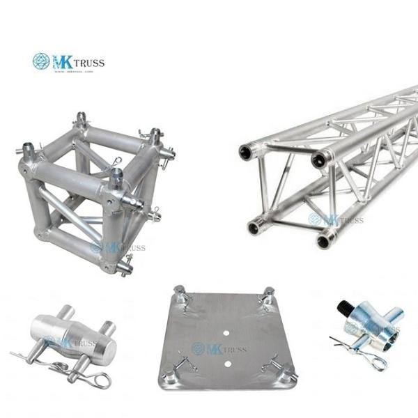 Square Main Tube 50*2mm Aluminum Truss LED Light Source Dj Light Stand for