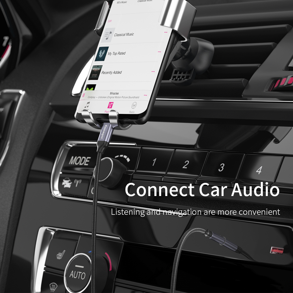 Type C To 3.5mm AUX USB Audio Adapter With Plug In Connection OLP Protection