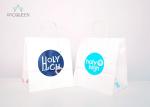 White Paper Handled Takeaway Paper Bags Logo Printing For Daily Products