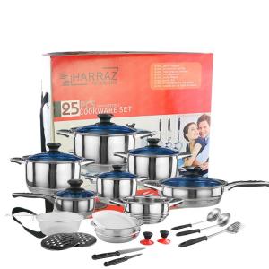 Quality Different Piece Non Stick Cookware Set Wholesale 25pcs 30pcs Stainless Steel Pot wholesale