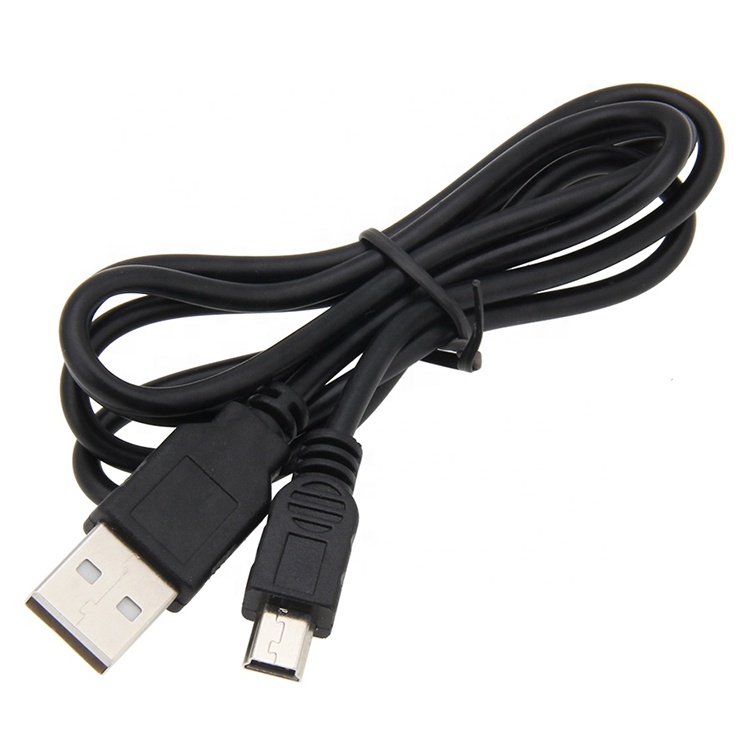 Custom Shied Mini B 5 PIN USB 2.0 Charger Data Cable For PS3 controller camera