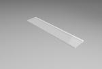 43X9mm Flat Shape LED Aluminum Profile Surface Mounted LED Profiles