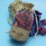 Dry Flowers Packing Organza Window Jute Lavender Pouch