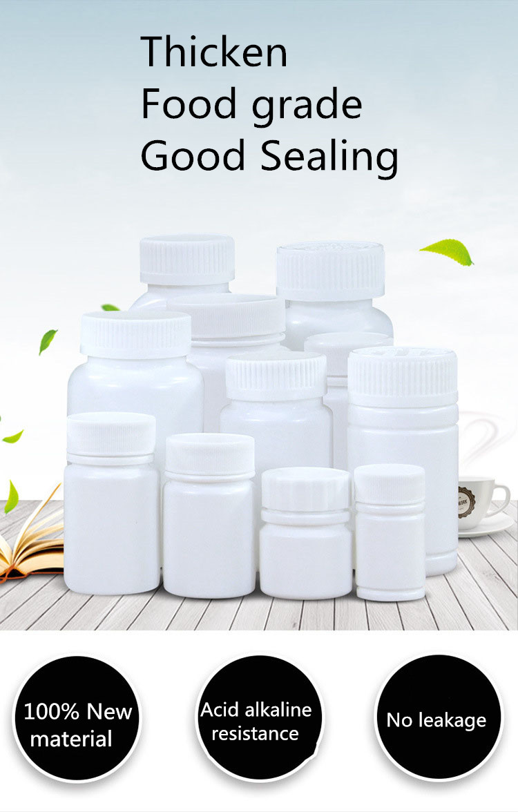 HDPE Round Bottle for Pharmaceutical Capsule and Vitamin Softgel Containers Packaging