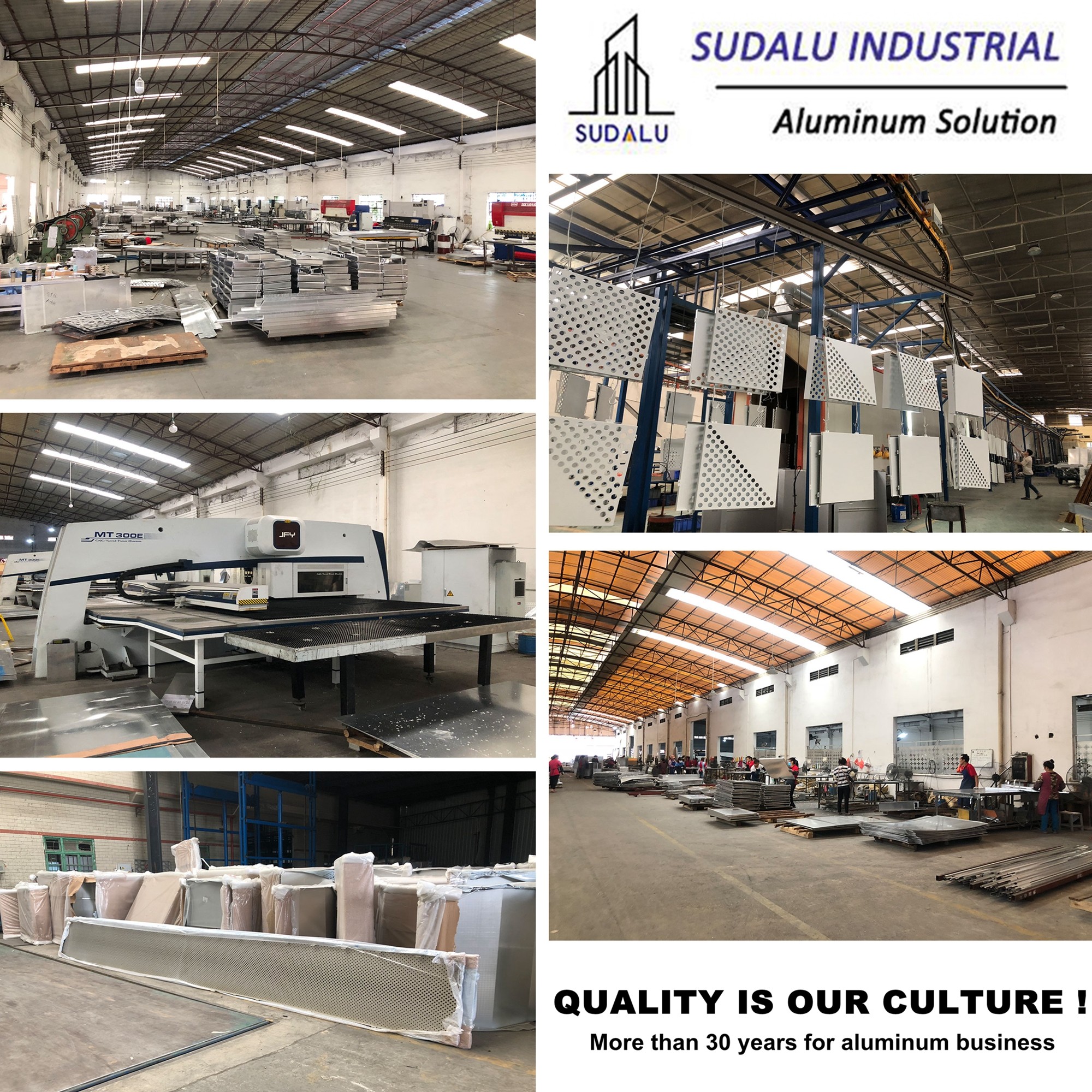 SUDALU RAL Powder Coating OME Aluminum Laser Cut Decoration Panel Fence/ Gate Metal Perforated Panel