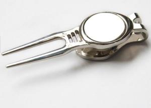 Quality Metal golf pitch repair tool pitch fork with with magnet ball marker wholesale