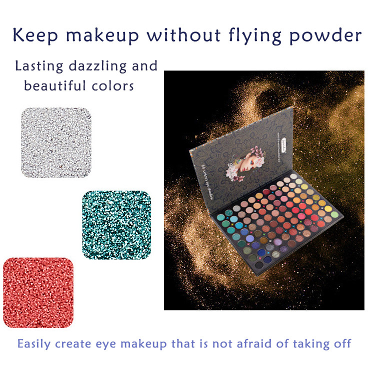88C Colors Makeup Eyeshadow Palette Shimmer Glitter Mineral Pigmented