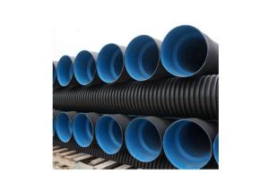 Quality SN8 Buried Drain Pipe Double Wall Polyethylene HDPE Sewer Pipe wholesale