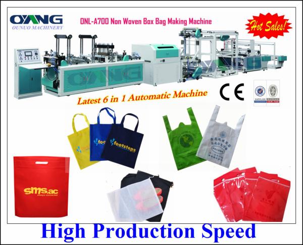Ultrasonic Automatic Non Woven Fabric Bag Making Machine For Shopping Bag