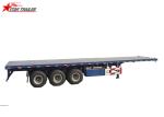 20-60Ft 3 Axles Flatbed Semi Trailer 12000x2496x1650mm 80T Payload