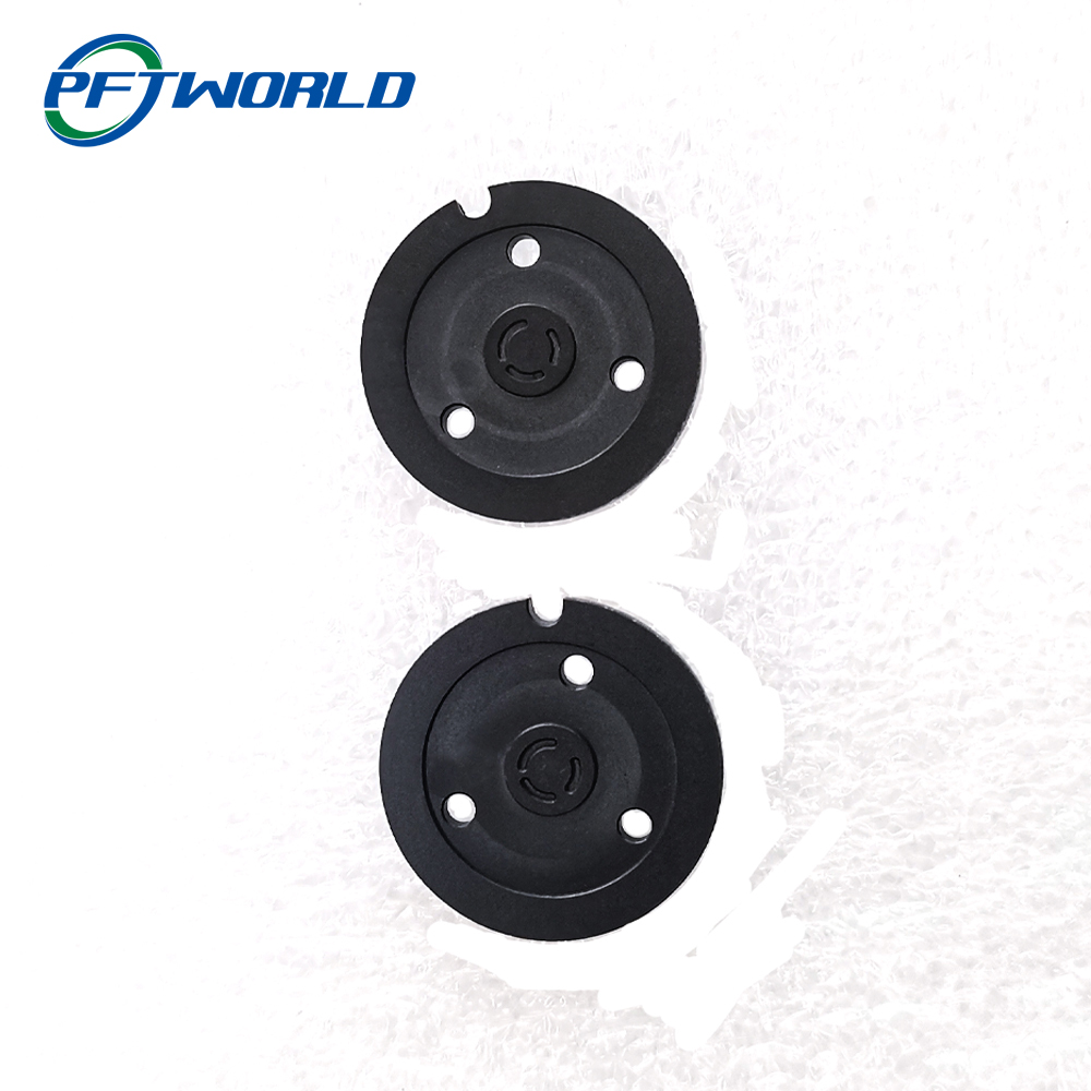 PTFE Injection Molding Parts Precision Plastic Gear Parts Black Color