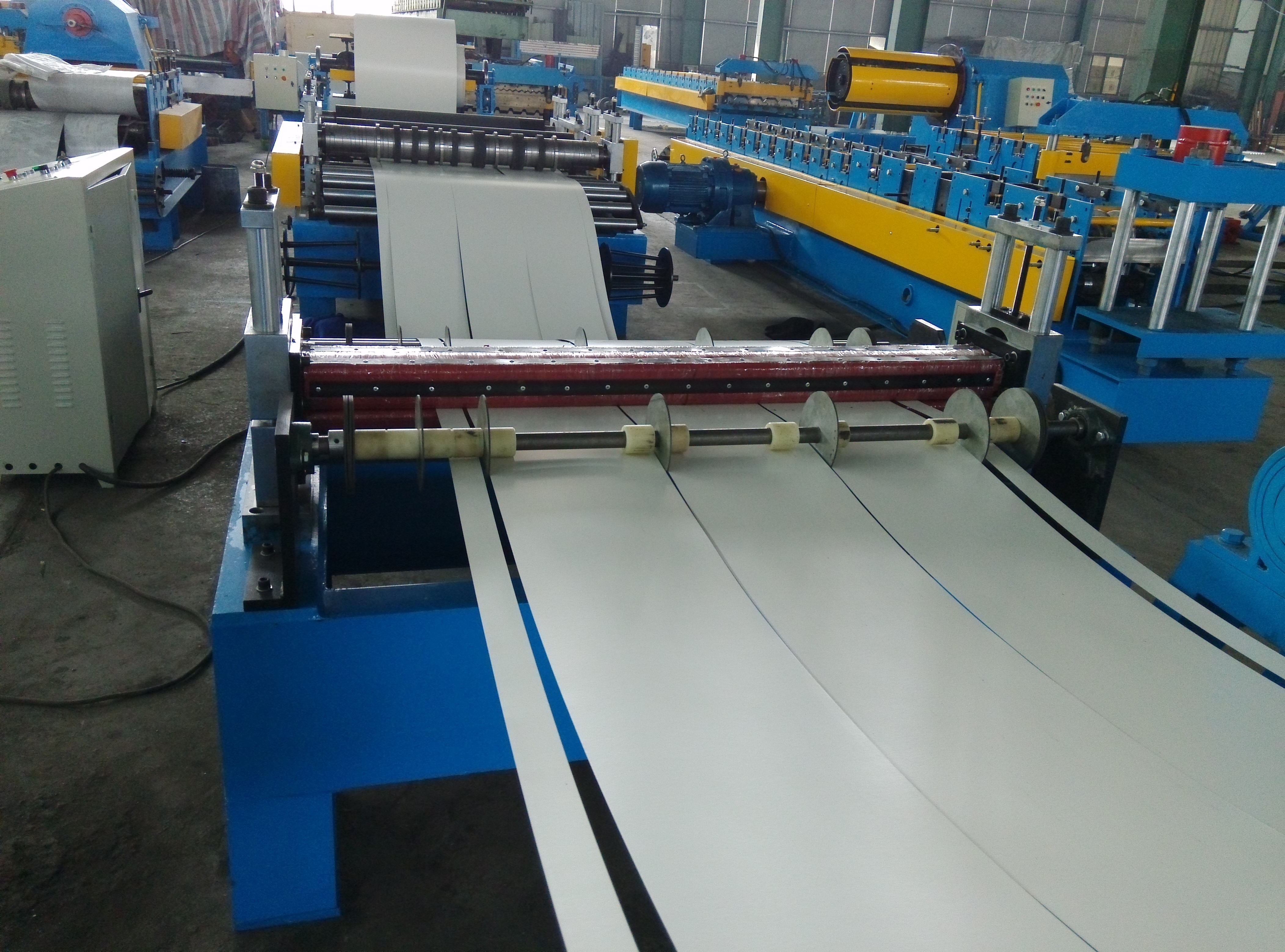Automatic Rolling Shear Steel Slitting Line Zinc Plating Roll Sheet