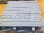Waterproof Galvanized Powder Coating Steel Metal Pallets Single Faced Eco