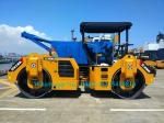High Efficient Tandem Road Roller , XD112E 11 Ton Double Drum Vibratory Roller