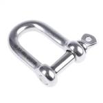European Type Stainless Steel 304/316 Screw Pin D Shackle for Heavy Duty